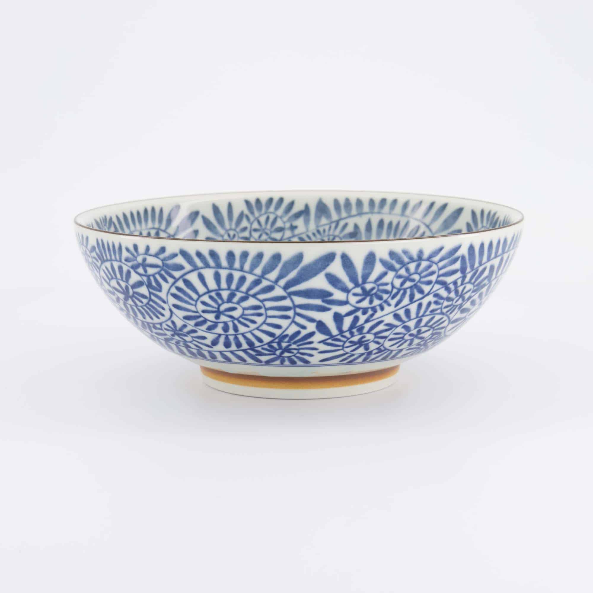 Tokyo Design Studio - Yamahida - Blue - Ramen - Schale - Aizome - Tako - Karakusa – 21.3 x 8.2 cm – 1450 ml – Bild 3