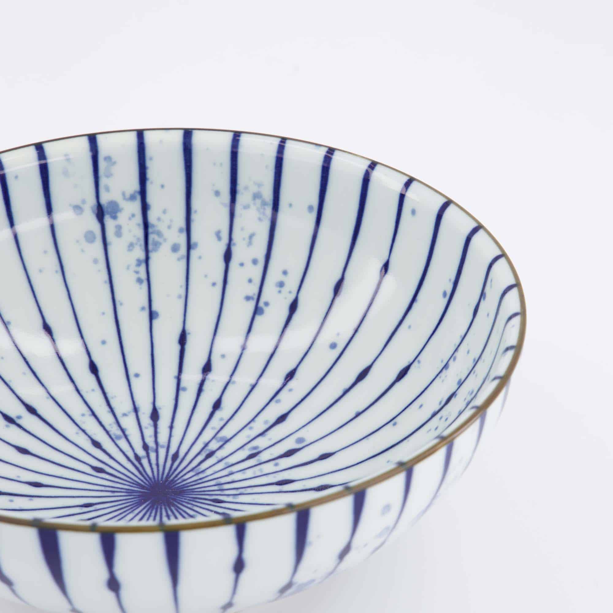 Tokyo Design Studio - Yamahida - Blue - Ramen - Schale - Fukizome - Tokusa – 21.3 x 8.2 cm – 1450 ml – Bild 2